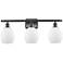 Eaton 26" 3-Light Oil Rubbed Bronze Bath Light w/ Matte White Shade