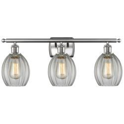 Eaton 3 Light 26" LED Bath Light - Brushed Satin Nickel - Clear Shade