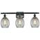 Eaton 3 Light 26" LED Bath Light - Matte Black - Clear Shade