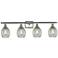 Eaton 36"W 4 Light Brushed Satin Nickel Bath Vanity Light w/ Clear Sha