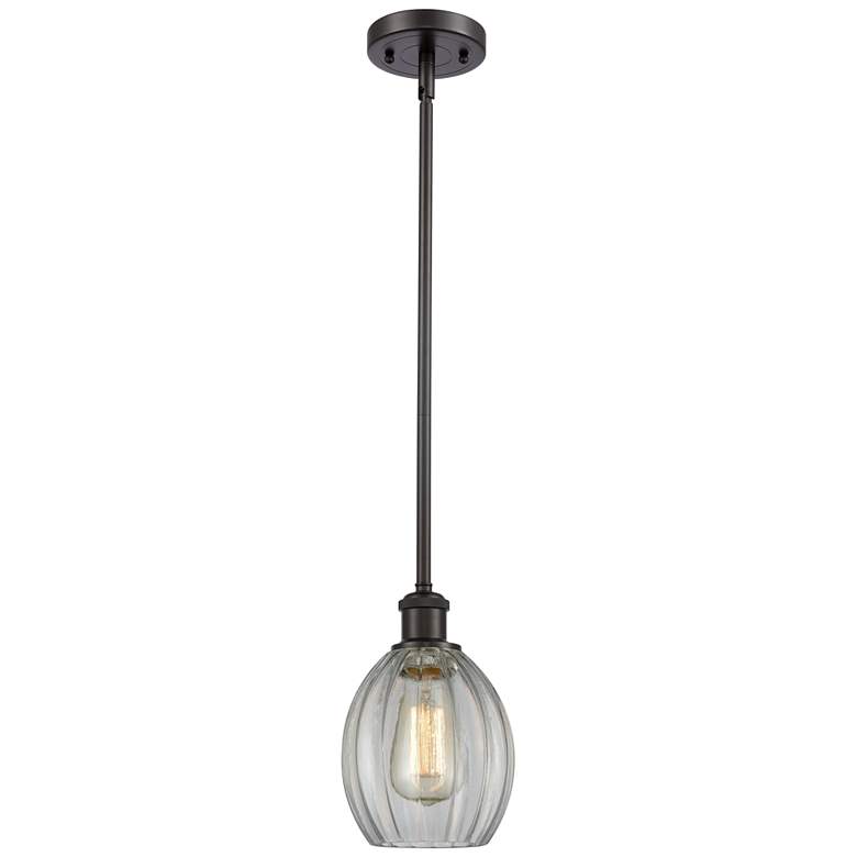 Image 1 Eaton 6" LED Mini Pendant - Oil Rubbed Bronze - Clear Shade