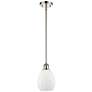 Eaton 6" Polished Nickel Mini Pendant w/ Matte White Shade