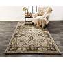 Eaton 6548399 5&#39;x8&#39; Gray and Beige Persian Wool Area Rug