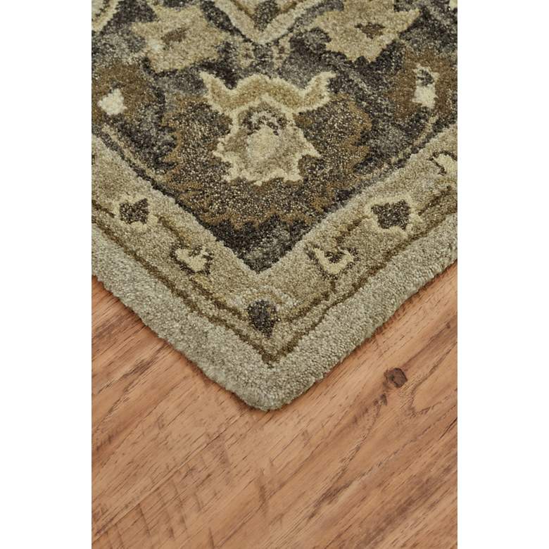Image 3 Eaton 6548399 5'x8' Gray and Beige Persian Wool Area Rug more views