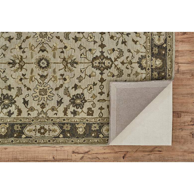 Image 4 Eaton 6548399 5&#39;x8&#39; Gray and Beige Persian Wool Area Rug more views