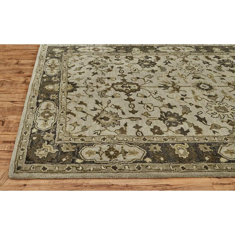Image 7 Eaton 6548399 5&#39;x8&#39; Gray and Beige Persian Wool Area Rug more views