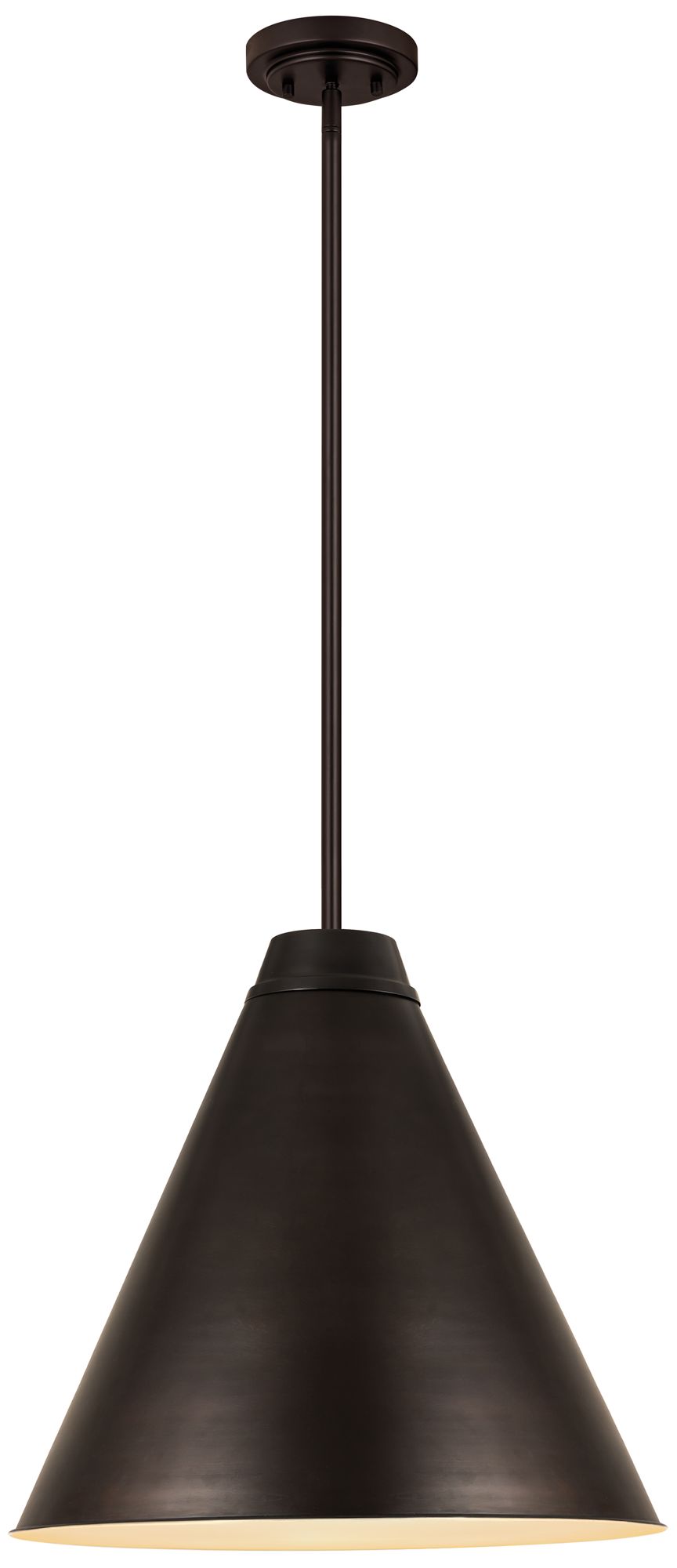Eaton by Z-Lite Bronze Plate 24 inch 1 Light Pendant