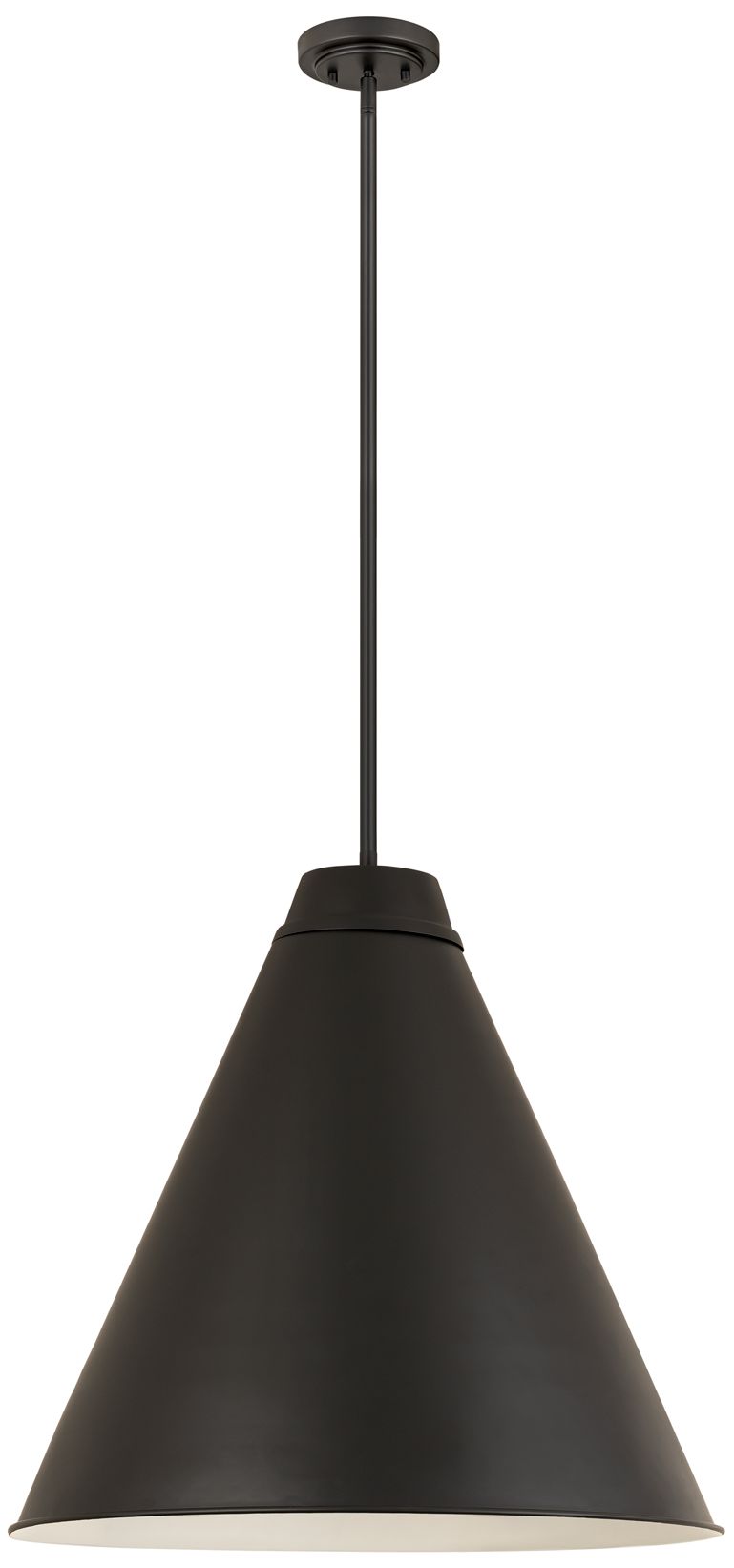 Image 7 Eaton by Z-Lite Matte Black 24 inch 1 Light Pendant more views