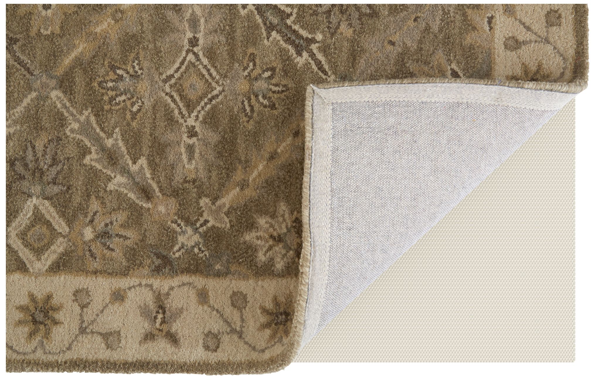 Image 4 Eaton Oriental Hand Tufted Green Area Rug 5' x 8' more views