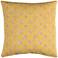 Eaton Yellow Diamond 22" Square Throw Indoor-Outdoor Pillow