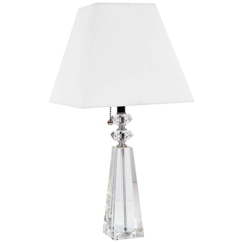 Image 1 Ebb 19 1/2" High Crystal Accent Table Lamp with Pull Chain
