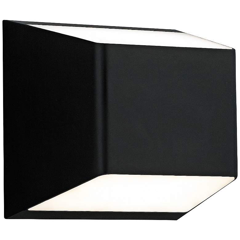 Ebb 5 1/4&quot;H Black Up and Down LED Outdoor Wall Light