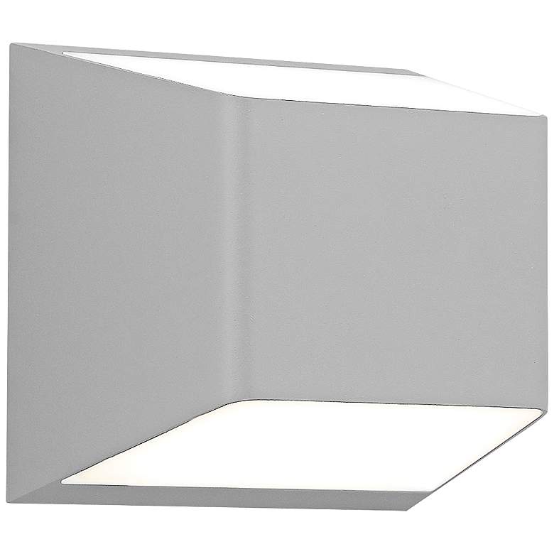 Image 1 Ebb 5 1/4"H Gray Up and Down LED Outdoor Wall Light