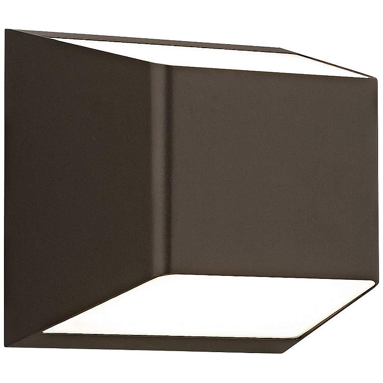 Image 1 Ebb 5 1/4"H Up and Down Bronze LED Outdoor Wall Light