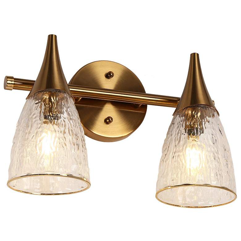 Image 1 Ebic 2-Light Gold Bathroom Vanity Light