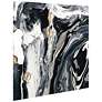 Ebony and Ivory A 38" Square Tempered Glass Graphic Wall Art in scene