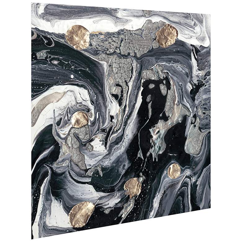 Image 5 Ebony and Ivory B 38" Square Tempered Glass Graphic Wall Art more views