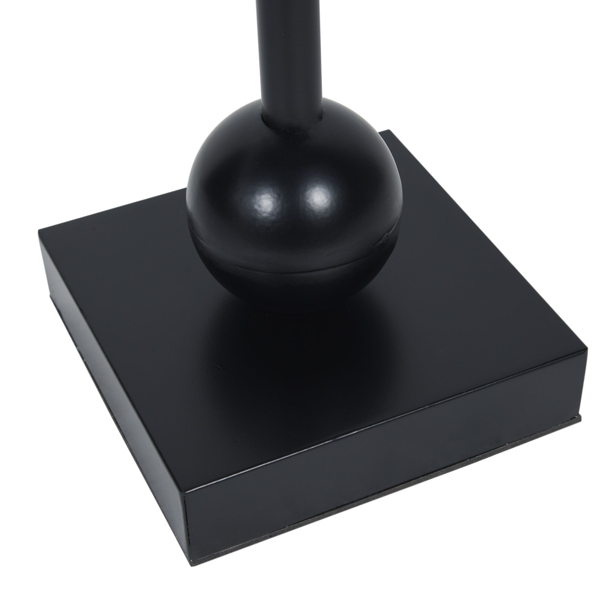 Image 4 Ebony Pedestal Drinking Table With White & Gold Flaked Top more views