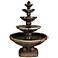 Ebony Spheres 68 1/2" High Traditional Stone Fountain