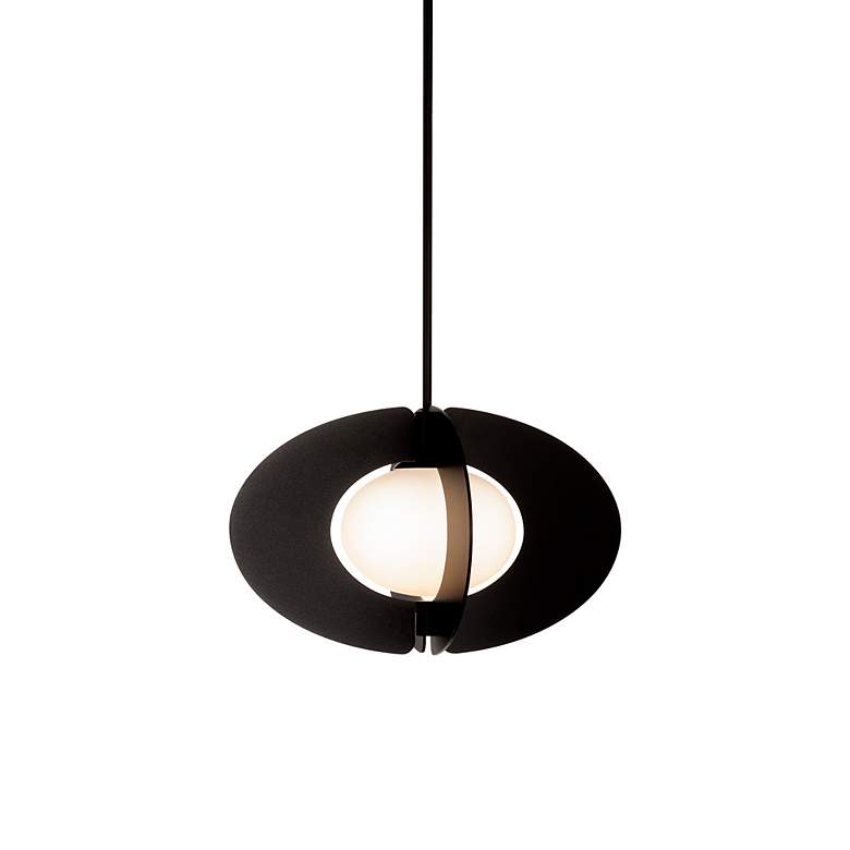 Image 3 Echelon 10"H x 16"W 1-Light Pendant in Black more views