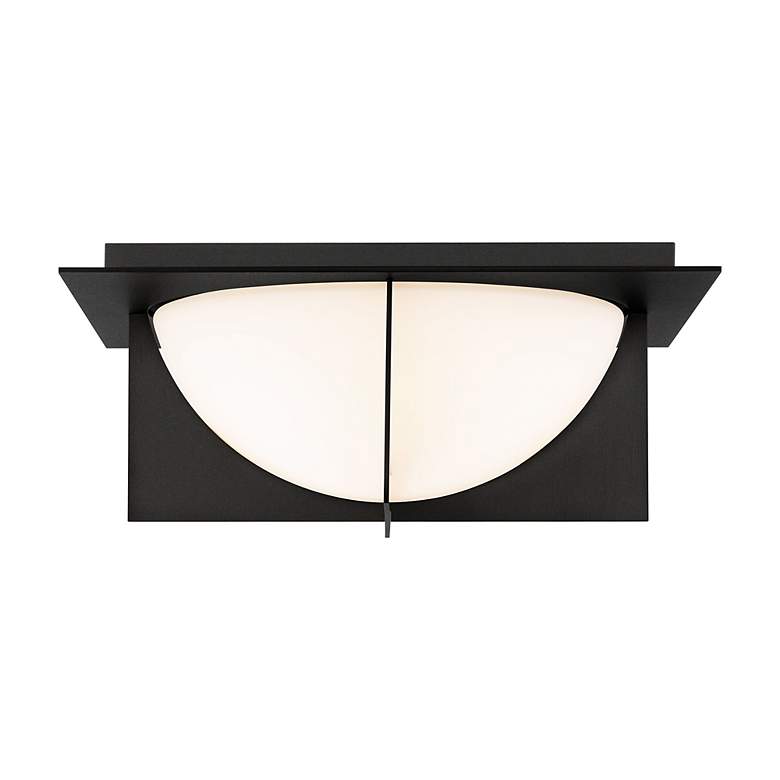 Image 2 Echelon 14"H x 14"W 1-Light Flush Mount in Black more views