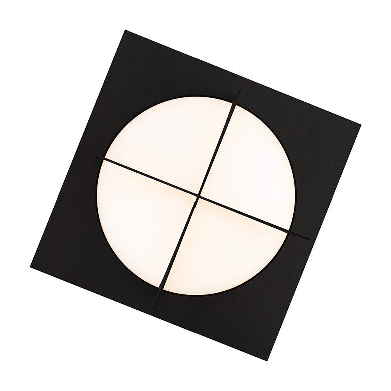 Image 3 Echelon 14"H x 14"W 1-Light Flush Mount in Black more views