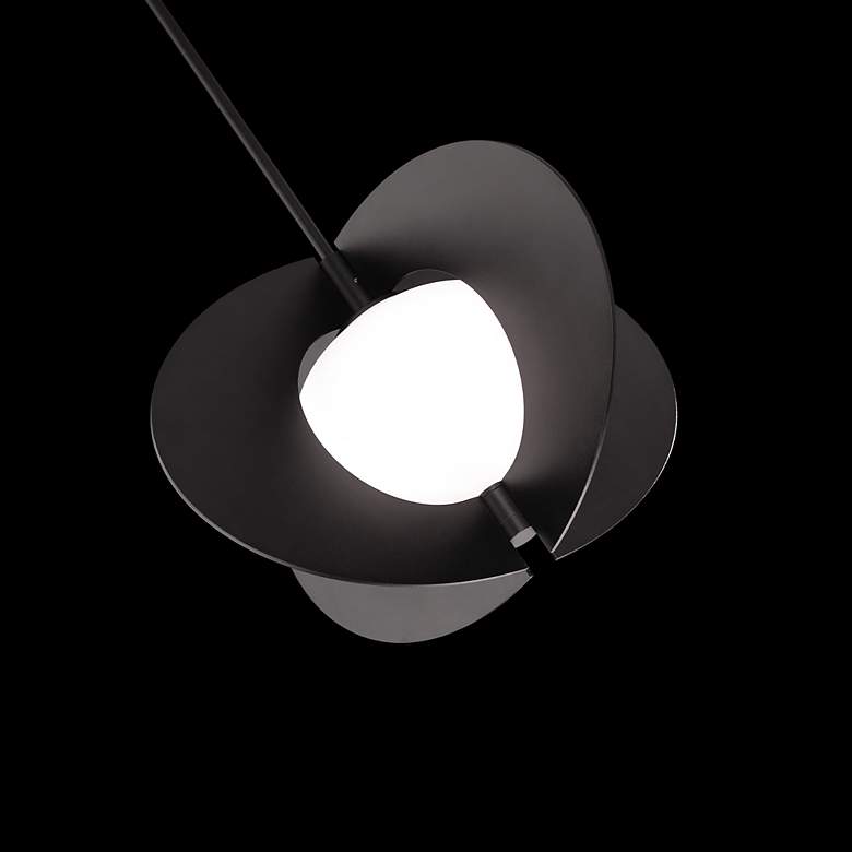 Image 4 Echelon 15.38"H x 24"W 1-Light Pendant in Black more views