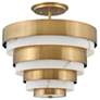 1_Echelon 15 1/2" Wide Brass Foyer Pendant by Hinkley Lighting