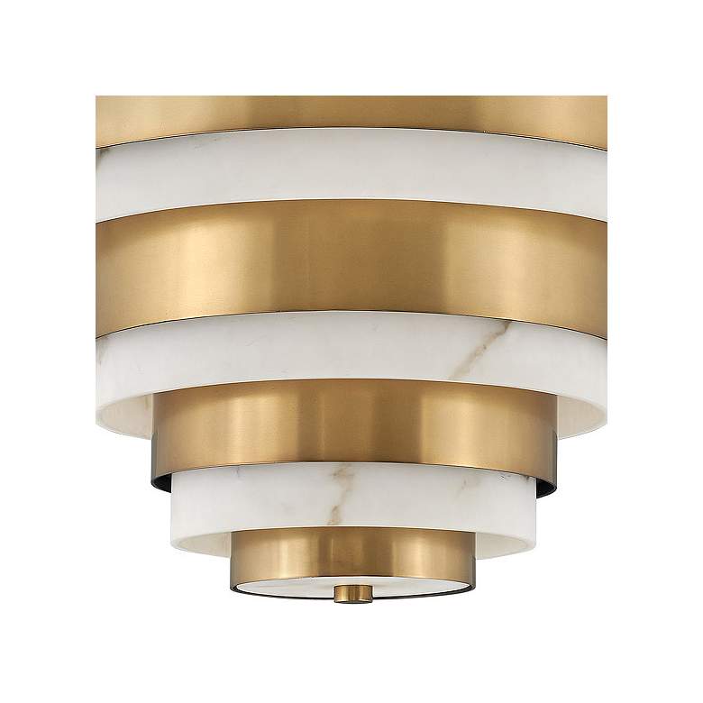 Image 2 Echelon 15 1/2" Wide Brass Foyer Pendant by Hinkley Lighting more views