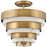 2_Echelon 15 1/2" Wide Brass Foyer Pendant by Hinkley Lighting more views