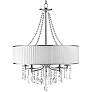 Echelon 26 1/4" Wide Chrome and Crystal Shaded Chandelier