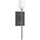 Echo 16.2" High Natural Iron Sconce With Cast Glass Shade