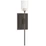 Echo 16.2" High Oil Rubbed Bronze Sconce With Cast Glass Shade