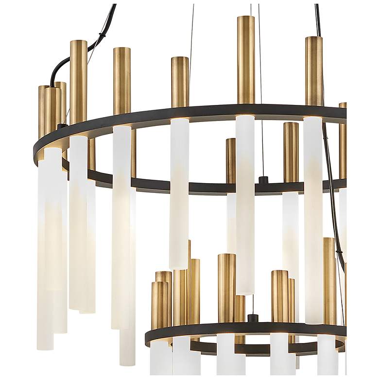 Image 4 Echo 26" Wide Heritage Brass Black 33-Light LED Chandelier more views