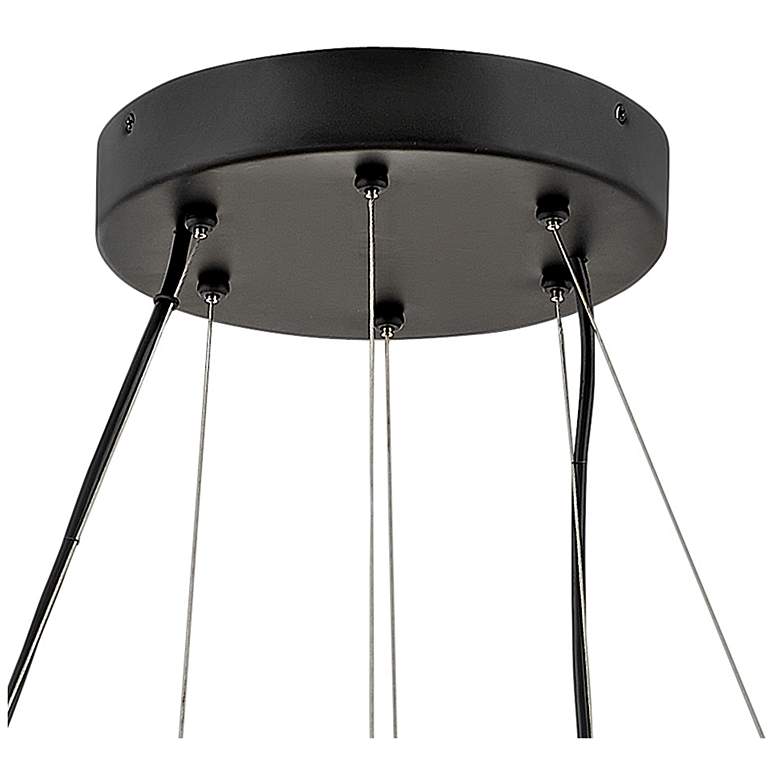 Image 5 Echo 26" Wide Heritage Brass Black 33-Light LED Chandelier more views