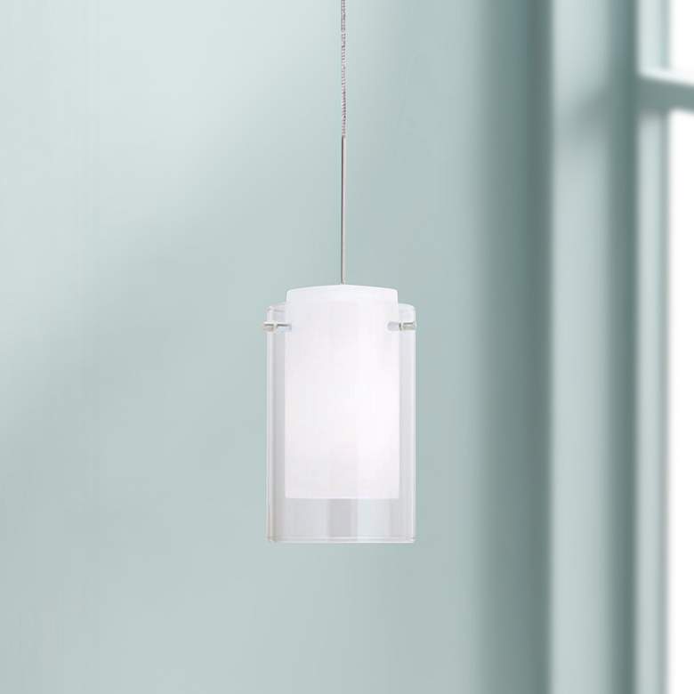 Image 1 Echo 4" Wide Clear Glass Freejack Mini Pendant