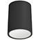 Echo 5.25" Wide Matte Black 12W Flush Mount