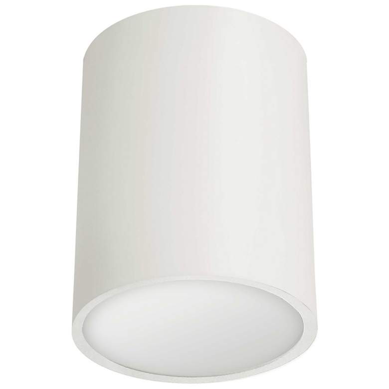 Image 1 Echo 5.25" Wide Matte White 12W Flush Mount