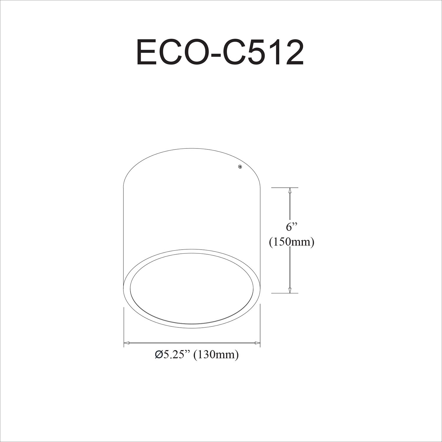 Image 3 Echo 5.25" Wide Matte White 12W Flush Mount more views