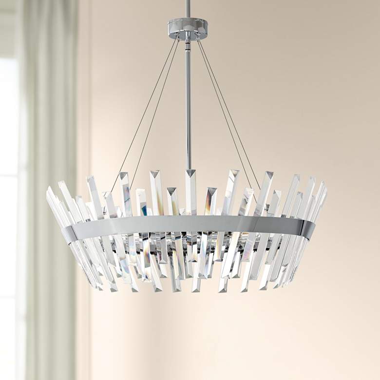 Image 1 Echo Radiance 24 1/2" Wide Chrome Pendant Light