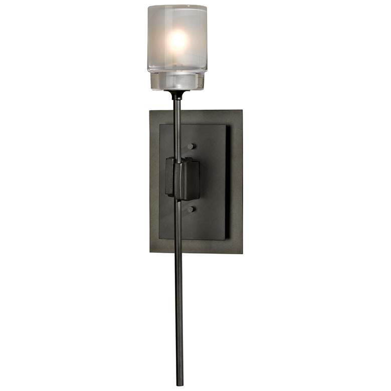 Image 1 Echo Sconce - Dark Smoke Finish - Cast Glass