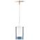 Echo Steel Blue Satin Nickel MonoRail Pendant
