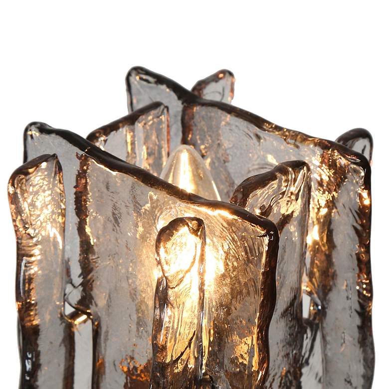 Image 4 Echonalyri 25" Wide Matte Black and Brass 5-Light Chandelier more views