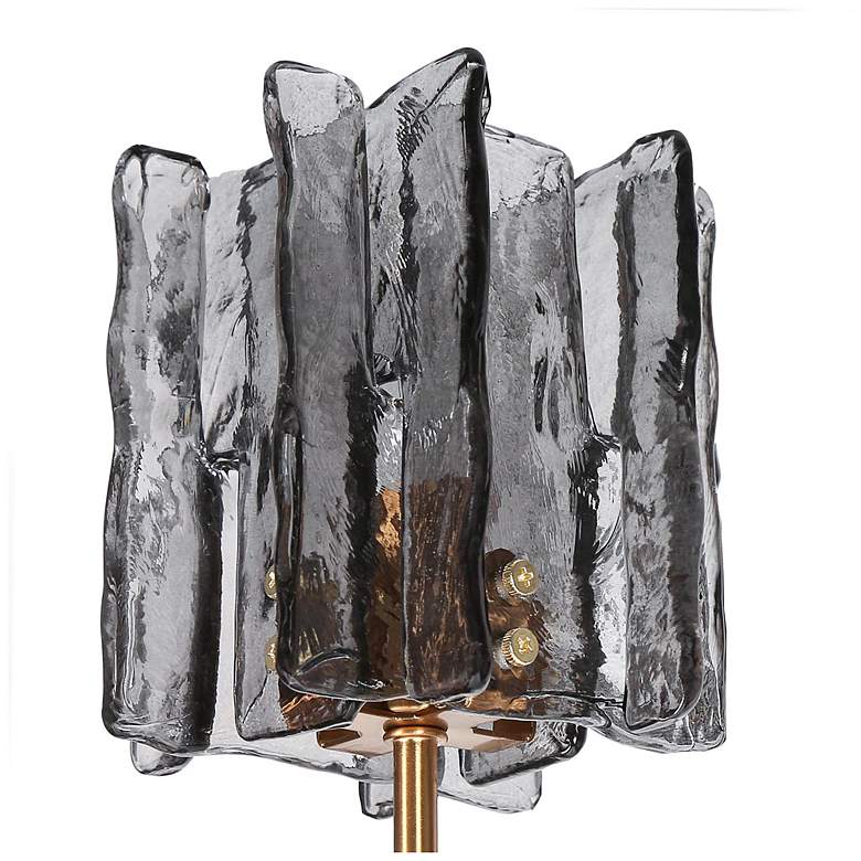 Image 6 Echonalyri 25" Wide Matte Black and Brass 5-Light Chandelier more views