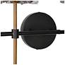3_Echonalyri 29 1/2"W Matte Black and Brass 4-Light Bath Light more views