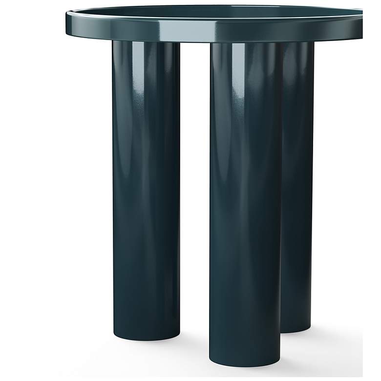 Image 6 Eclat 18" Wide Aegean Teal End Table more views