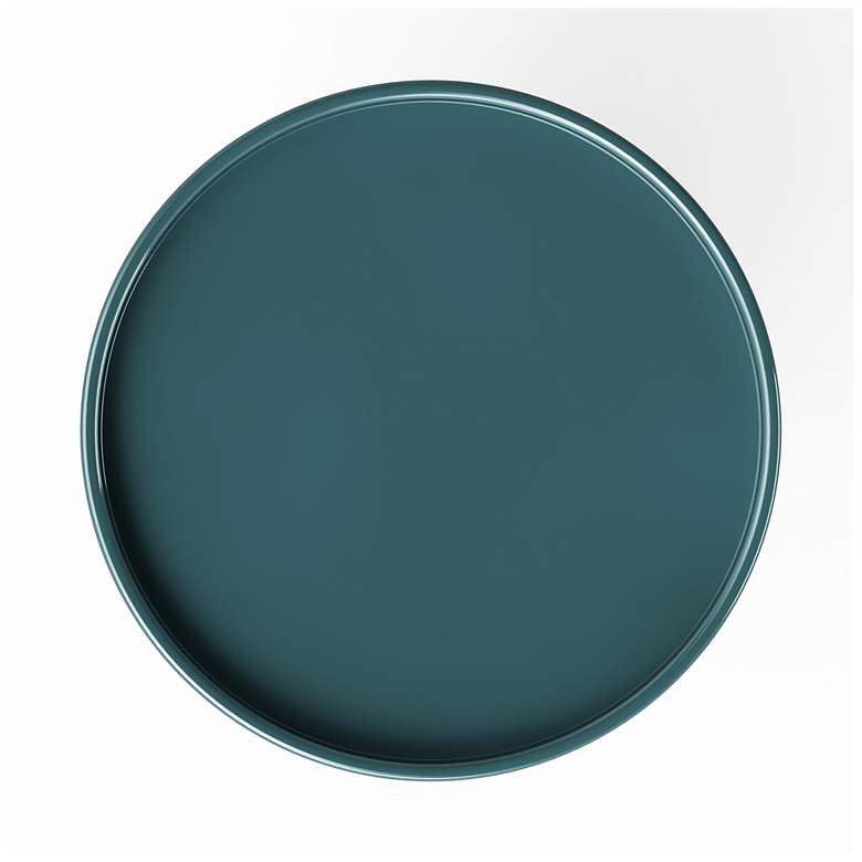 Image 7 Eclat 18" Wide Aegean Teal End Table more views