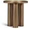 Eclat 18" Wide Industrial Brass End Table