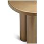 4_Eclat 18" Wide Industrial Brass End Table more views