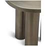 4_Eclat 18" Wide Industrial Nickel End Table more views